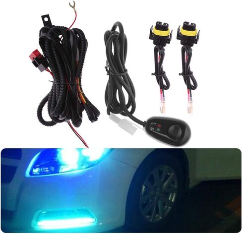 Fog Light Wiring Harness Kit Replacement for Chevy Silverado 1500 1500HD 2500HD 2500 3500 3500HD 2003-2006(2007 Classic) FOG LAMP LH+RH in Saudi Arabia