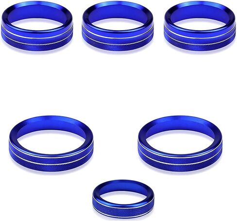 Knob Cover for F150 AC Climate Control Switch/Trailer/4WD/VOL/Tune Button Interior Center Console Trim Accessories Compatible with Ford F150 XLT 2016 2017 2018 2019 (Blue 6 Pcs) in Saudi Arabia