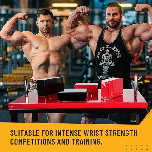 طاولة معركة مصارعة الذراع الاحترافية، معدات تدريب قوة الذراع، طاولة مصارعة الذراع للاستخدام في صالة الألعاب الرياضية المنزلية - أحمر in Kuwait