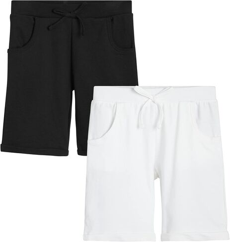 شورت رياضي للفتيات - عبوة من 2 شورت French Terry (المقاس: 7-16) in Kuwait