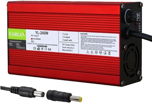 42V 4A Charger Used for 10S 36V Li-ion Battery Pack Aluminum Casing Output DC 5.5 * 2.1mm/5.5 * 2.5mm Connector in Kuwait