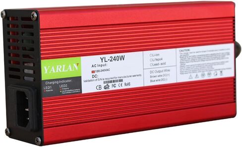 42V 4A Charger Used for 10S 36V Li-ion Battery Pack Aluminum Casing Output DC 5.5 * 2.1mm/5.5 * 2.5mm Connector in Kuwait