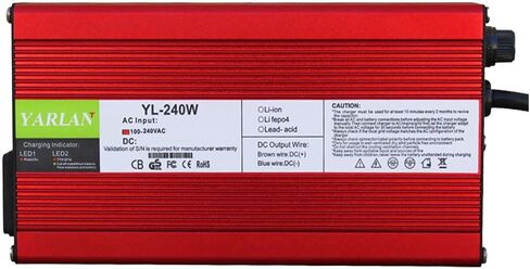 42V 4A Charger Used for 10S 36V Li-ion Battery Pack Aluminum Casing Output DC 5.5 * 2.1mm/5.5 * 2.5mm Connector in Kuwait