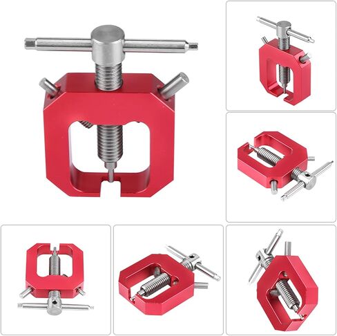 أداة سحب ترس المحرك، أداة إزالة ترس ترس من الفولاذ المقاوم للصدأ، أداة احترافية لإزالة سحّاب ترس ترس المحرك العالمي لجزء ترقية RC ملحق نموذج السيارة (أحمر) in Kuwait