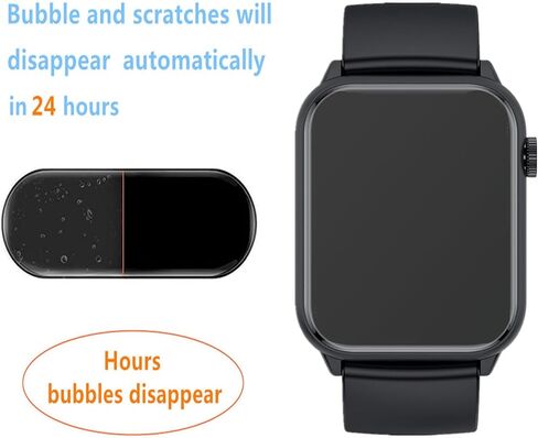 Screen Protector Compatible for HGYPK Smart Watch 1.85" (6 PACK) HK40 Smartwatch Flexible Full Coverage Clear TPU Film in Saudi Arabia