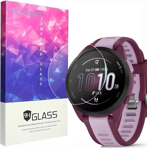 Compatible for Garmin Forerunner 165 Screen Protector, [3 Pack] 9H Tempered Glass Screen Protector Film Compatible for Garmin Forerunner 165 Music/Forerunner 165 Smartwatch (3 Pack) in Saudi Arabia