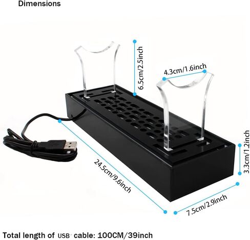 WANLIAN Lightsaber Stand， Sword Stand ，Acrylic Lightsaber Stand Desktop Display ,Built-in Luminous Original, Light-transmitting Display Lightsaber Stand. ( Black 1 set) in Saudi Arabia