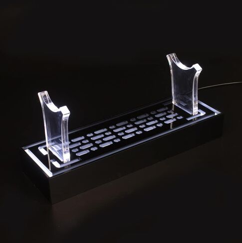 WANLIAN Lightsaber Stand， Sword Stand ，Acrylic Lightsaber Stand Desktop Display ,Built-in Luminous Original, Light-transmitting Display Lightsaber Stand. ( Black 1 set) in Saudi Arabia