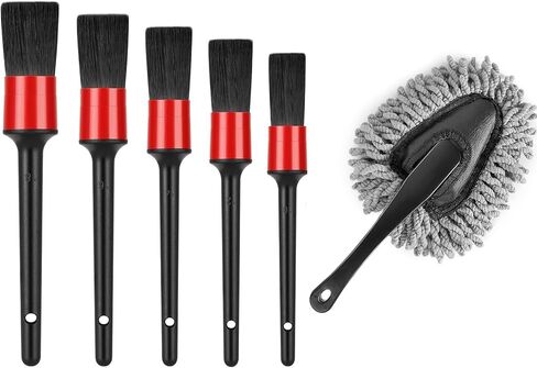 مجموعة فرش تفصيل منفضة السيارة الداخلية والخارجية، خالية من الخدوش، فرش تفاصيل فتحة تهوية ناعمة، أدوات تنظيف الغبار للسيارة، والسيارات، والشاحنات، وسيارات الدفع الرباعي، والمركبات الترفيهية، والدراجات النارية in Kuwait