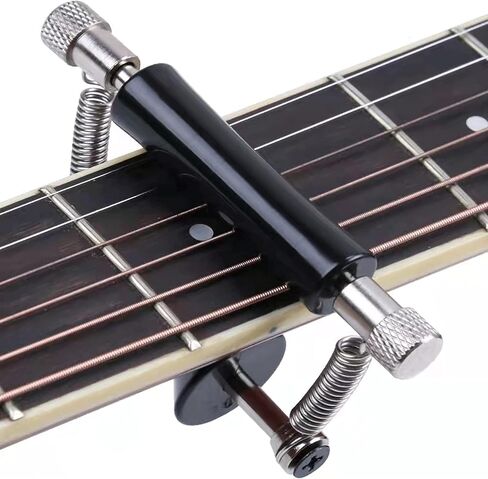 HengYee Guitar Rolling Capo Sliding Capo Adjustable Capo Rubber and Stainless Steel Capo for Tuning Tone of String Instruments Like Folk Classic Acoustic Electric Guitar Ukulele Mandolin Banjo in Saudi Arabia