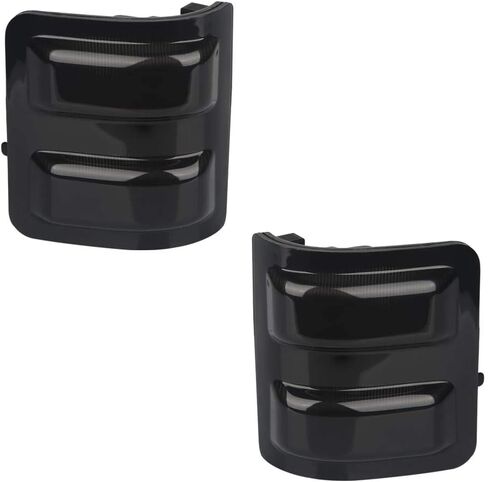 إشارة جانبية للمرآة الجانبية بعدسة مدخنة متوافقة مع 2008-2016 F250 F350 F450 F550 Super Duty، حزمة من 2 in Kuwait