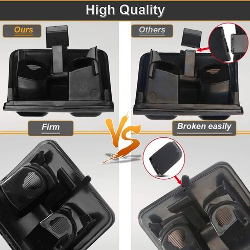 إشارة جانبية للمرآة الجانبية بعدسة مدخنة متوافقة مع 2008-2016 F250 F350 F450 F550 Super Duty، حزمة من 2 in Kuwait