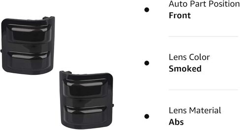 إشارة جانبية للمرآة الجانبية بعدسة مدخنة متوافقة مع 2008-2016 F250 F350 F450 F550 Super Duty، حزمة من 2 in Kuwait