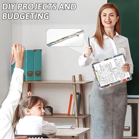 Plastic Clipboard Folio Folders with 2 Legal Pads for Letter Size,Hardcover Storage Clipboards,6 Extra Plastic Colour Dividers with 12 Pockets,for Office Nurses School in Saudi Arabia
