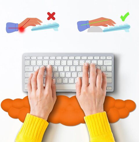 HOTTYAO Cloud Mouse Pad Wrist Support Keyboard Wrist Rest Set Ergonomic Wrist Support for Typing Pain Relief Portable for Computer Office Gaming (Dark Green-F) in Saudi Arabia