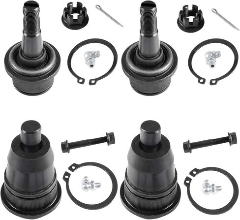 ASUPRICOS 4pcs Ball Joint Kit for 2002-2009 Buick Rainer/Chevy SSR Trailblazer Ext/GMC Envoy XL XUV/Isuzu Ascender/Saab Bravada 9-7X, Front Upper and Lower Ball Joints in Saudi Arabia