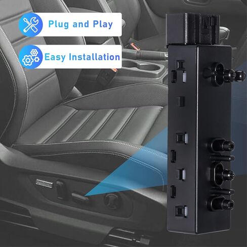 87066-JA03A مقعد كهربائي لضبط مفتاح التحكم في الكرسي الأمامي الأيسر للسائق متوافق مع Nissan 2007-2021، Altima NV1500 NV2500 NV3500، استبدل OE# PSW175 in Kuwait