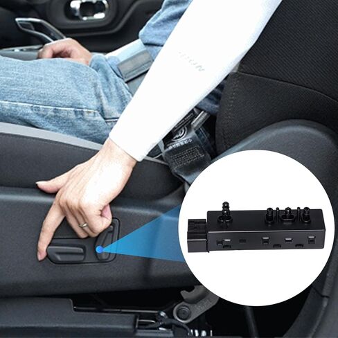 87066-JA03A مقعد كهربائي لضبط مفتاح التحكم في الكرسي الأمامي الأيسر للسائق متوافق مع Nissan 2007-2021، Altima NV1500 NV2500 NV3500، استبدل OE# PSW175 in Kuwait