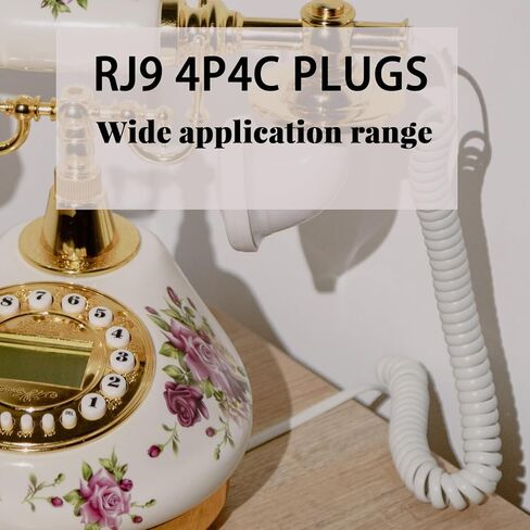 هاتف ملفوف 𝐇𝐚𝐧𝐝𝐬𝐞𝐭 𝐂𝐨𝐫𝐝 سلك أبيض مجعد للهواتف الأرضية، كابل خط أرضي متوافق عالميًا in Kuwait