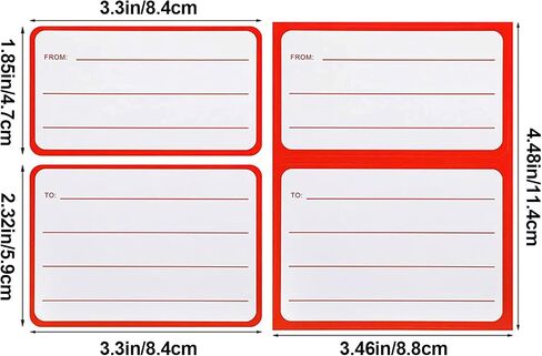 100pcs to from Return Address Mailing Labels Blank Mail Shipping Permanent Adhesive Christmas Postage Guaranteed Stickers Self Adhesive Handwriting to/from Address Tags Sticker for Package School,HOM in Saudi Arabia
