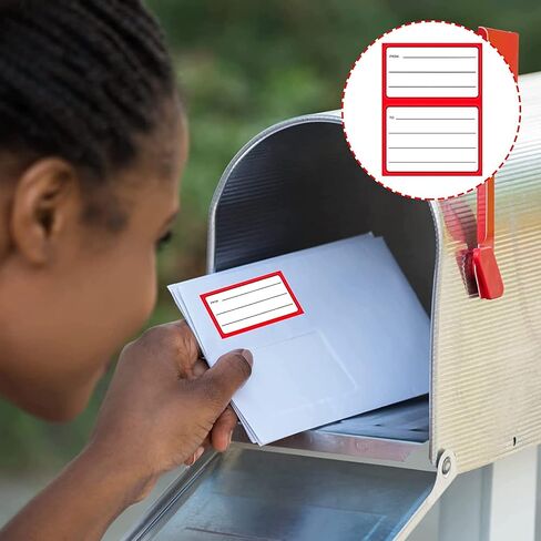 100pcs to from Return Address Mailing Labels Blank Mail Shipping Permanent Adhesive Christmas Postage Guaranteed Stickers Self Adhesive Handwriting to/from Address Tags Sticker for Package School,HOM in Saudi Arabia