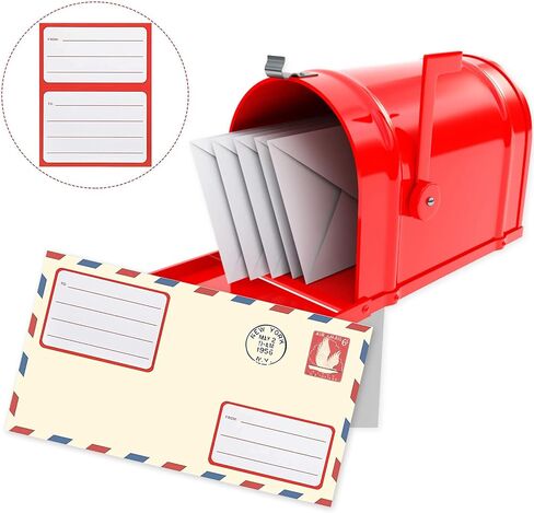 100pcs to from Return Address Mailing Labels Blank Mail Shipping Permanent Adhesive Christmas Postage Guaranteed Stickers Self Adhesive Handwriting to/from Address Tags Sticker for Package School,HOM in Saudi Arabia