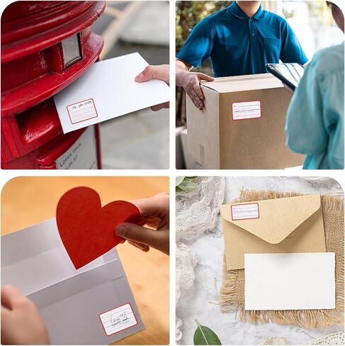 100pcs to from Return Address Mailing Labels Blank Mail Shipping Permanent Adhesive Christmas Postage Guaranteed Stickers Self Adhesive Handwriting to/from Address Tags Sticker for Package School,HOM in Saudi Arabia
