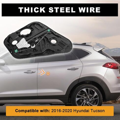 منظم النافذة الخلفية اليسرى 83471-D3001 متوافق مع Hyundai Tucson 2016-2020، المحرك غير متضمن in Saudi Arabia