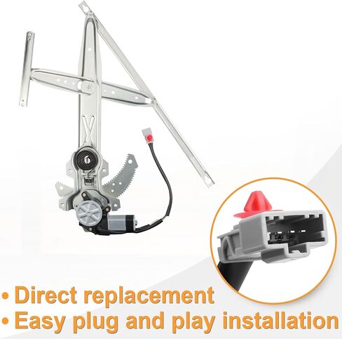NPAUTO Front Driver Side Power Window Regulator with Motor Assembly Replacement for 1996 1997 1998 1999 2000 Honda Civic Coupe Hatchback 2-Door, Left, 741-737 in Saudi Arabia