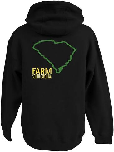 سترة بقلنسوة من John Deere USA Farm South Carolina State Pride مصنوعة من الصوف بغطاء للرأس ورسوم بيانية - كارولينا الجنوبية - متوسط in Saudi Arabia