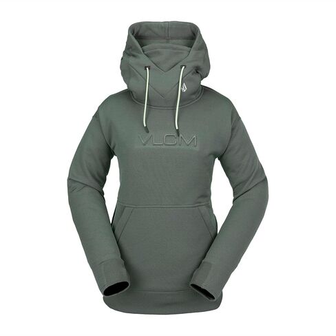 Volcom Women's Standard Riding Hydro Hoodie Fleece Snowboard Ski Sweatshirt, Eucalyptus S4 in Saudi Arabia