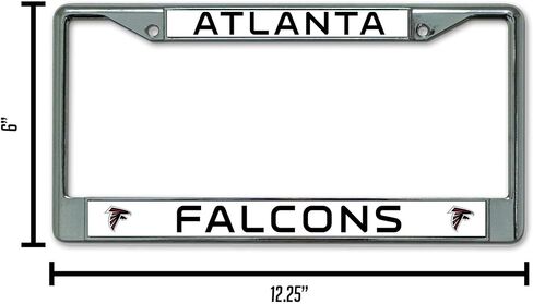 Rico Industries NFL Fan Shop Standard Chrome License Plate Frame in Saudi Arabia