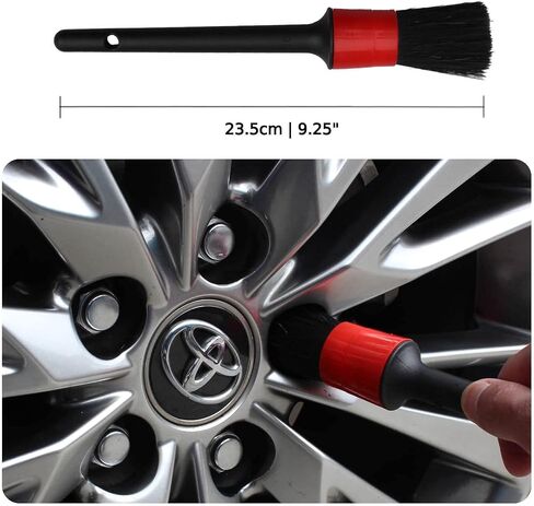 Wheel Brush Kit for Cleaning Wheels and Tires(4 Pack), 2X Soft Wheel Cleaning Brushes, Detailing Brush and Stiff Tire Brush, Durable Car Wheel Rim Brush Kit for Car Rim and Tire Detailing in Saudi Arabia