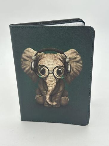حافظة لجهاز Kindle Paperwhite بحجم 6.8 بوصة (الجيل الحادي عشر 2021) وKindle Paperwhite Signature Edition مع حزام لليد، وغطاء رفيع من جلد البولي يوريثان مع خاصية التنبيه/النوم التلقائي للفيل in Saudi Arabia