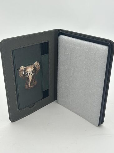 حافظة لجهاز Kindle Paperwhite بحجم 6.8 بوصة (الجيل الحادي عشر 2021) وKindle Paperwhite Signature Edition مع حزام لليد، وغطاء رفيع من جلد البولي يوريثان مع خاصية التنبيه/النوم التلقائي للفيل in Saudi Arabia