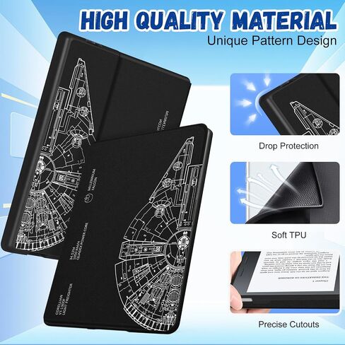 for Kindle Oasis case 7 Inch (10th Generation 2019, 9th Generation 2017) Women Men Black Folio E-Reader Covers Cool Teens Auto Wake/Sleep for Amazon Kindle Oasis 10th/9th Gen Cases 7" in Saudi Arabia