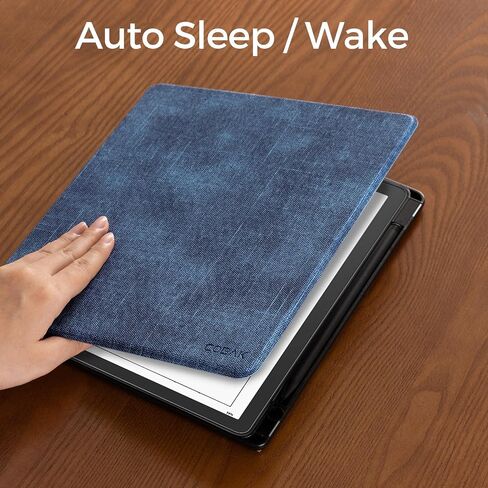 CoBak Case for Kindle Scribe - All New PU Leather Cover with Auto Sleep Wake Feature for Kindle Scribe 10.2" 2022 Released with Pen Holder in Saudi Arabia