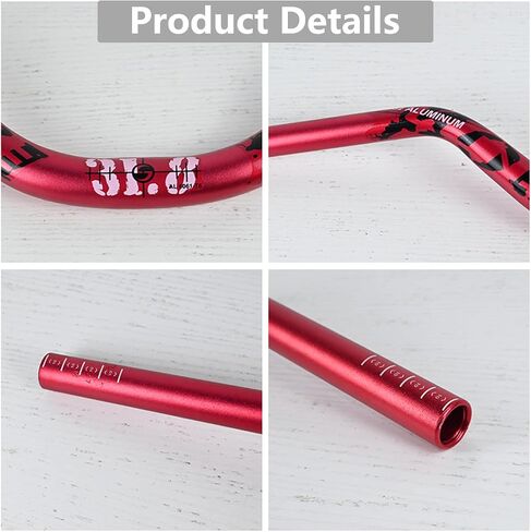 ROADNADO MTB Riser Handlebar 31.8mm Aluminum Alloy Bicycle Handlebar Riser 90mm Extra Long Mountain Bike Bike Handlebar 720mm 780mm Riser Bars for Mountainbike, Road bike - 720mm Blue in Saudi Arabia