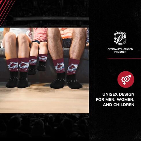 من أجل جوارب Bare Feet Youth NHL Zoom Curve Team Crew - مزيج بولي سباندكس - أداء عالي - راحة فائقة in Kuwait