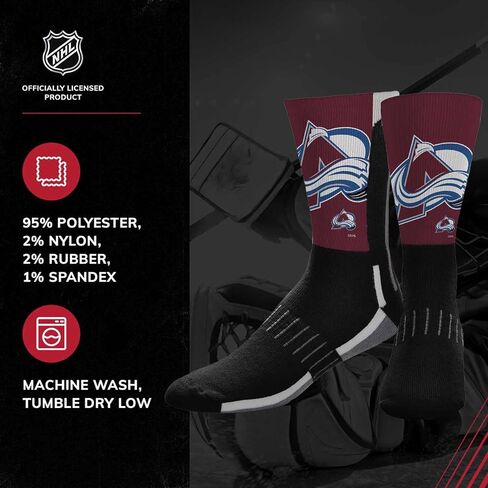 من أجل جوارب Bare Feet Youth NHL Zoom Curve Team Crew - مزيج بولي سباندكس - أداء عالي - راحة فائقة in Kuwait