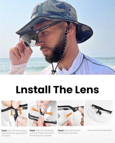 OutdoorMaster Hawk HD Sport Sunglasses Sport Cycling Glasses for Men Women Youth, UV400 TR90 Sunglasses for Baseball Running in Saudi Arabia