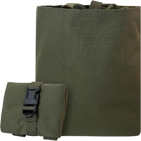 Tactical Foldable Buckle Pouch - 500D Nylon Roll Up Drop Dump Pouch for Tactical Duty Belt Molle Tool Bag Space Saving in Kuwait