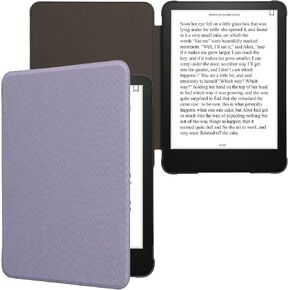 kwmobile Case Compatible with Amazon Kindle Paperwhite (12. Gen 2024) / Kindle Colorsoft - Nylon Protective e-Reader Cover Folio Book Style Case - Petrol