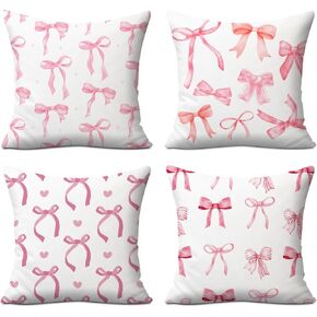 Cute Cartoon Animals Pillow Covers, Throw Pillow Covers 18x18, Pack of 4 Zipper Pillow Cases, Inspirational Giraffe Lion Zebra Crocodile Pillow Protectors, Bedroom Playroom Nursery Decor Pillowcase