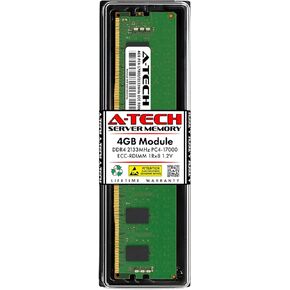 مجموعة A-Tech 32 جيجابايت (2 × 16 جيجابايت) DDR4 2133 ميجاهرتز PC4-17000 ECC RDIMM 2Rx4 1.2V ثنائي الرتبة ECC مسجل DIMM 288-Pin وحدات ترقية ذاكرة الوصول العشوائي للخادم وذاكرة الوصول العشوائي لمحطة العمل (سلسلة A-Tech Enterprise)