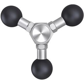 Aluminum Alloy Double Ball Adapter Ball Mount 25.4mm(1") Compatible with RAM Mounts Ball Socket Arms GPS Brackets(R11*2)