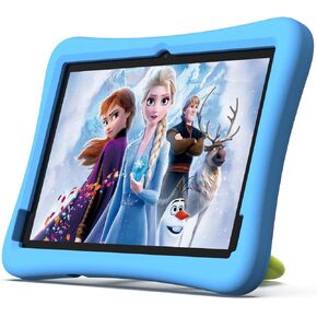 plimpton 2024 Upgraded Kids Tablet, 10 Inch Android 13 Tablet for Kids with Case EVA Shockproof, Octa-Core, 4GB+64GB, WiFi, Toddler Tablets Kids Space, Parental Control, YouTube(Purple)