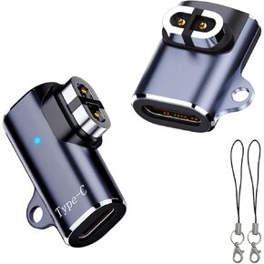 sweguard Shokz Headphone Charger Adapter 3-Pack USB C Charging Adapter to Shokz Magnetic Converter Compatible with Shokz OpenComm 2/UC, OpenRun Pro/Air/Mini, Aftershokz Aeropex