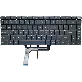 Replacement Keyboard for MSI GS65: Laptop Keyboard with Backlit for GS65VR PS63 GF63 PS42 P65 WP65 WS65 MS-16Q1 US Layout (Red)