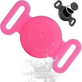 1 Pack Waterproof Case Cover for Cat Dog Pet Collar(Black), Dog Airtag Holder, Airtag Dog Holder for Collar, Airtag Dog Collar Holder, Airtag Holder for Dog Collar